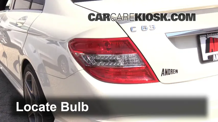 2010 Mercedes-Benz C63 AMG 6.3L V8 Lights Turn Signal - Rear (replace bulb)